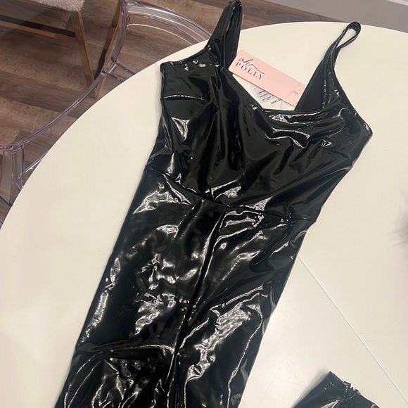 Brand new Oh Polly shiny spandex jumpsuit size 2 - Picture 1 of 6